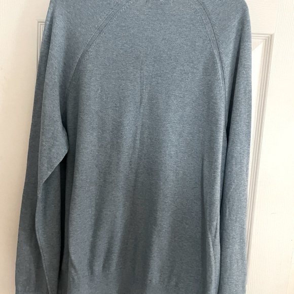 Ban man Republic Light Blue 100% Cotton‎ V- Neck Sweater - Picture 4 of 4